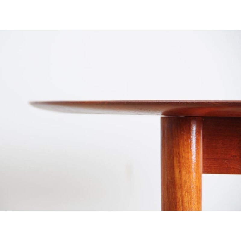 Scandinavian dining table in solid teak 311 model by Peter Hidt et Olrla Mølgaard Nielsen - 1950s