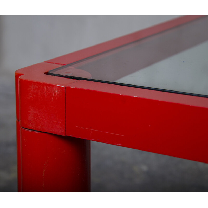 Red coffee table by Kho Liang Le for Artifort - 1970s