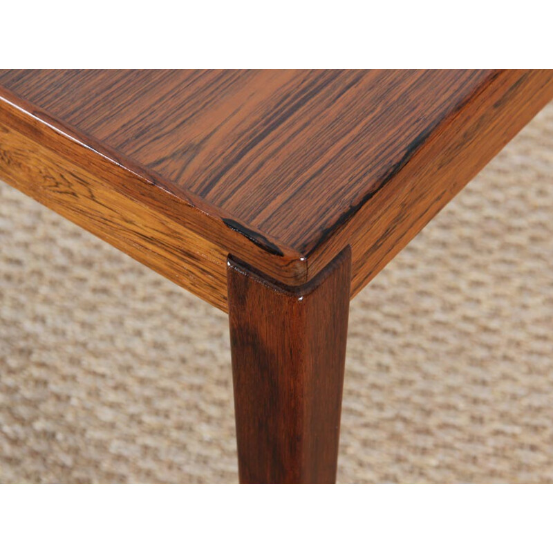Scandinavian square table made of Rio Rosewood Colorado model - 1960s