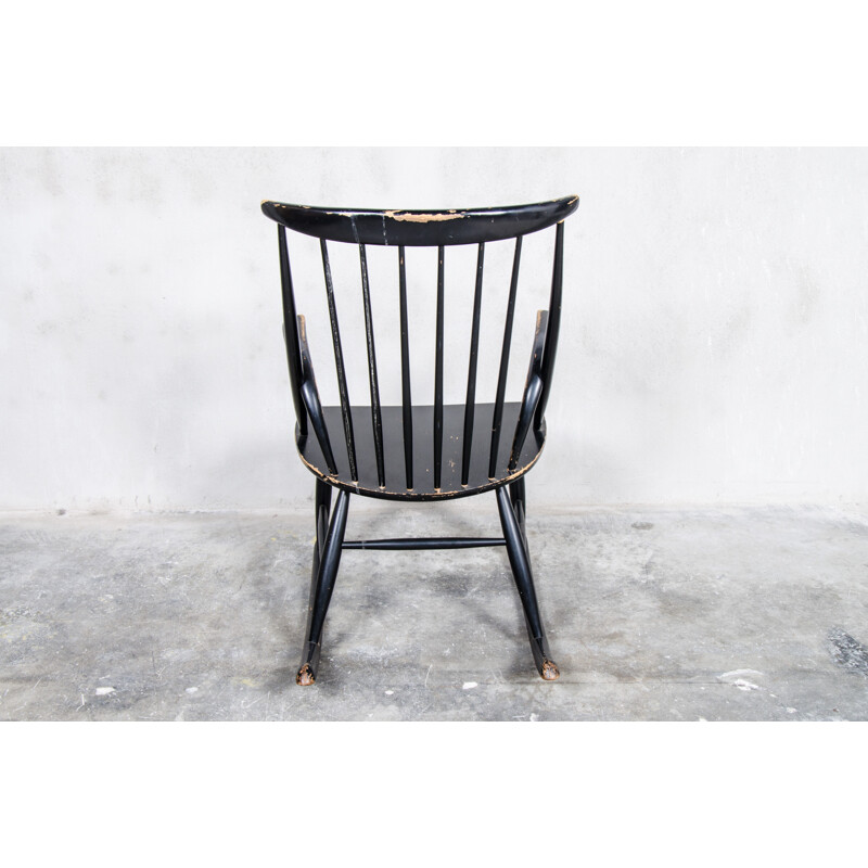 Vintage Rocking Chair by Illum Wikkelsø for Niels Eilersen - 1950s