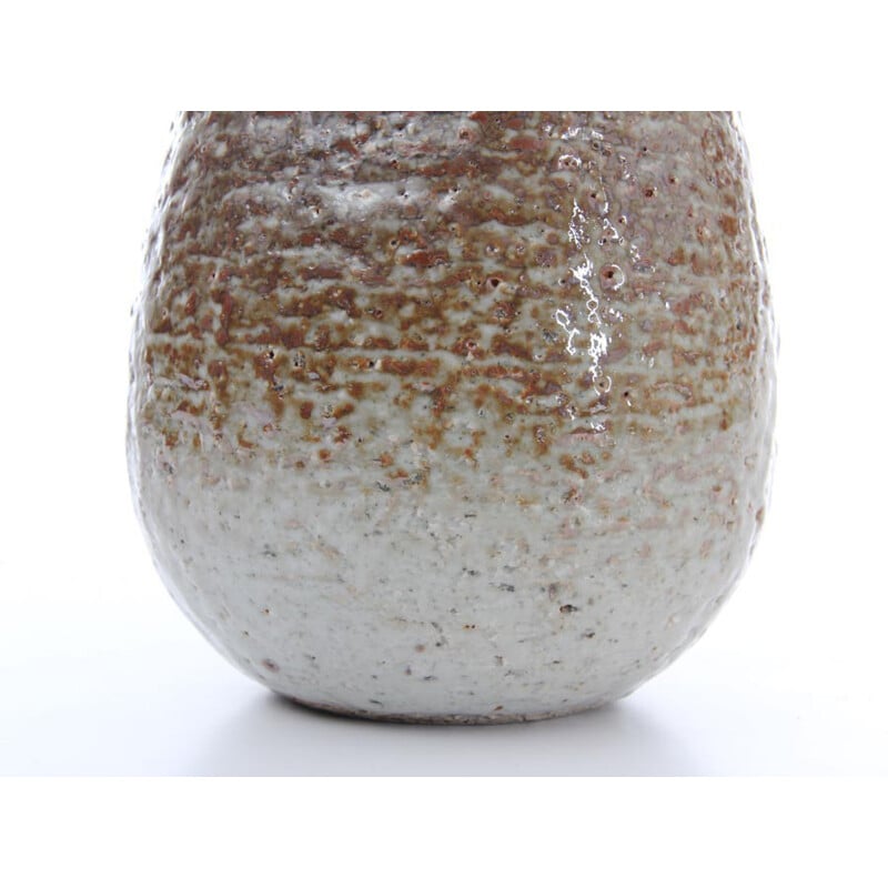 Scandinavian brown sandstone vase by Gunar Nylund for Rorstrand - 1960s