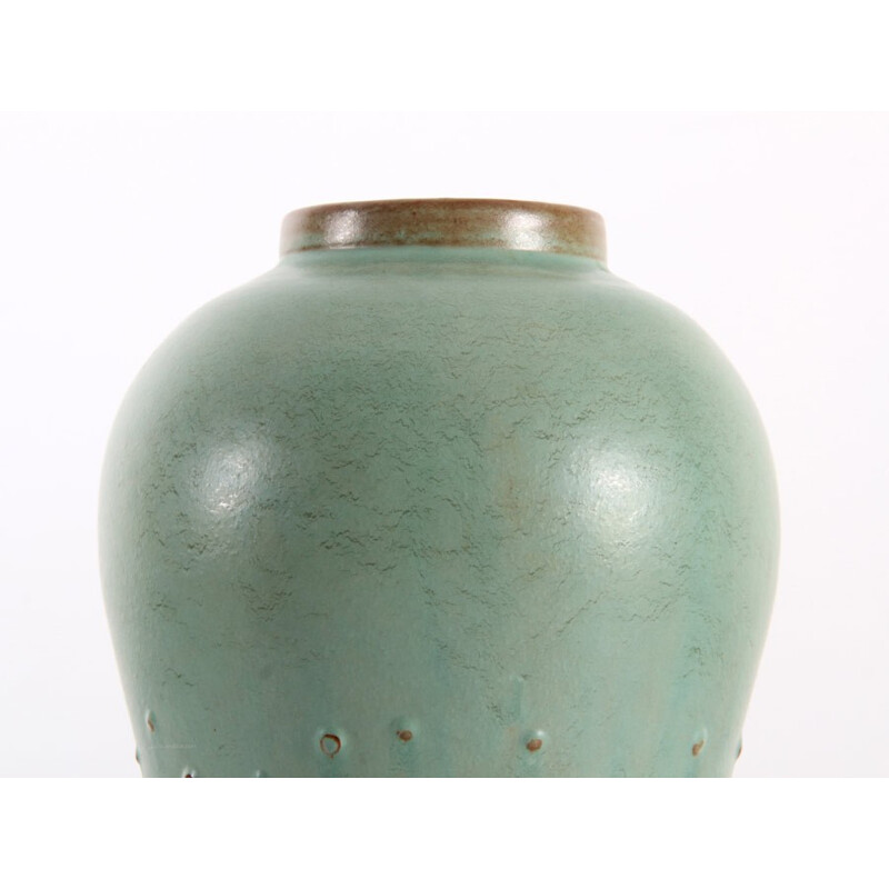 Large Scandinavian ceramic gourd vase by Ewald Dahlskog for Bo Fajans - 1960s