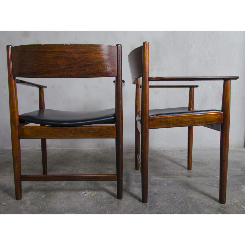 Set of 4 rosewood Dining Chairs by Arne Vodder for Sibast Furniture - 1960s