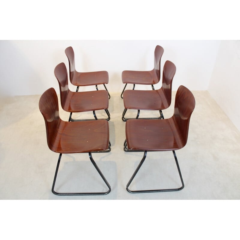 Stackable Galvanitas S22 chair by Pagholz - 1970s