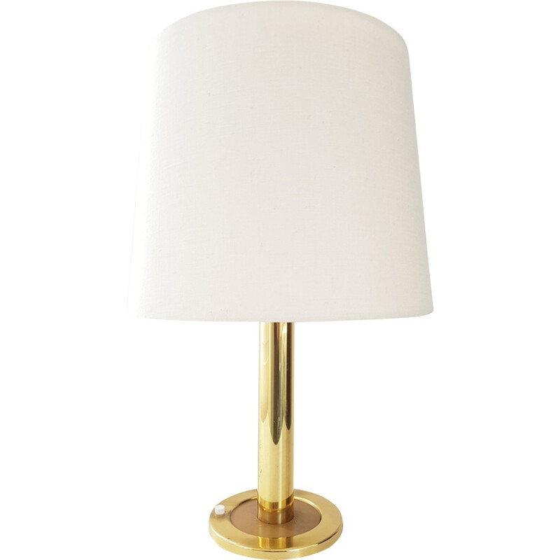 Sliding table lamp in golden brass - 1970s