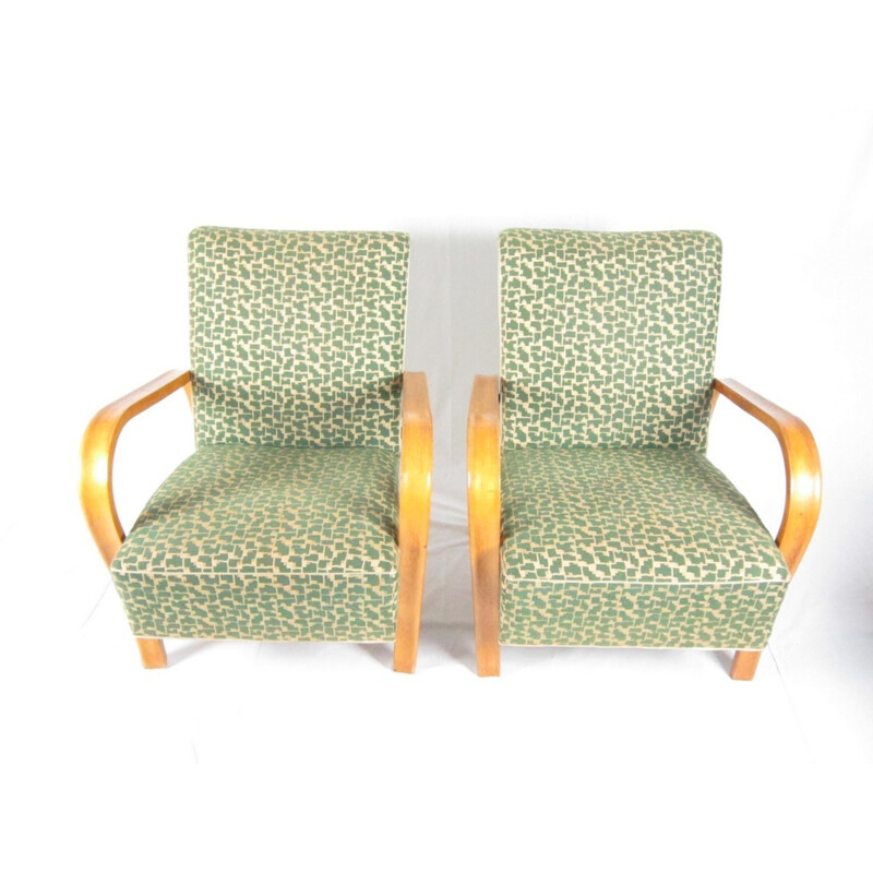 Pair of Armchairs by Jindřich Halabala for UP Závody Brno - 1940s