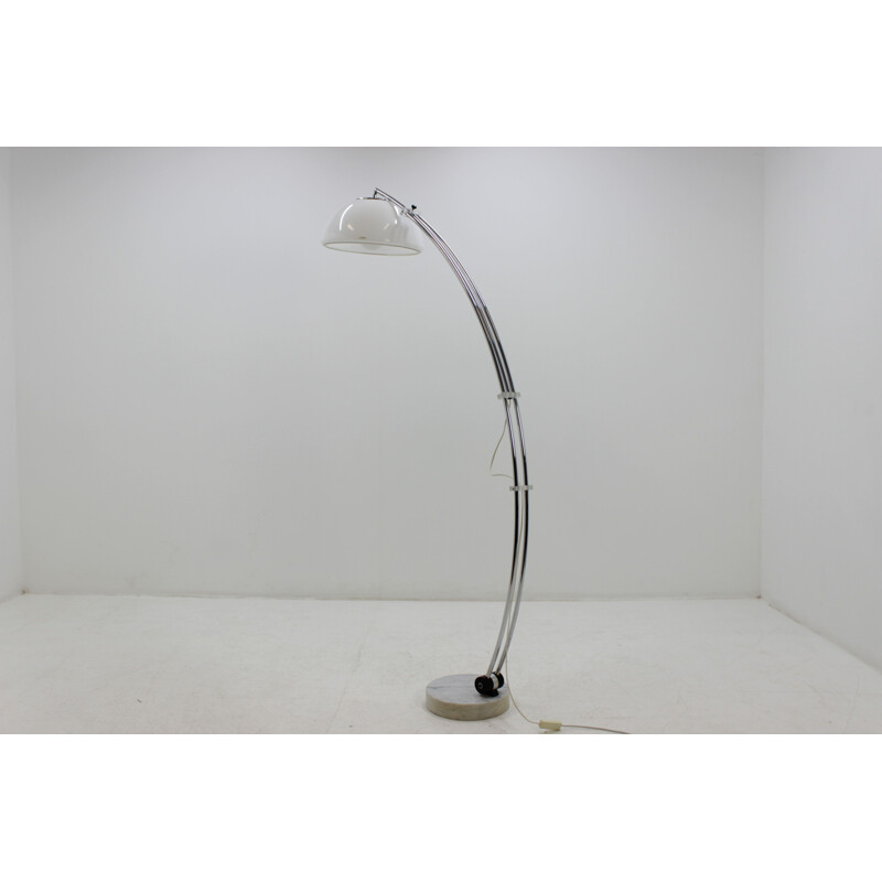 Adjustable floor arc lamp by HARVEY GUZZINI - 1970s