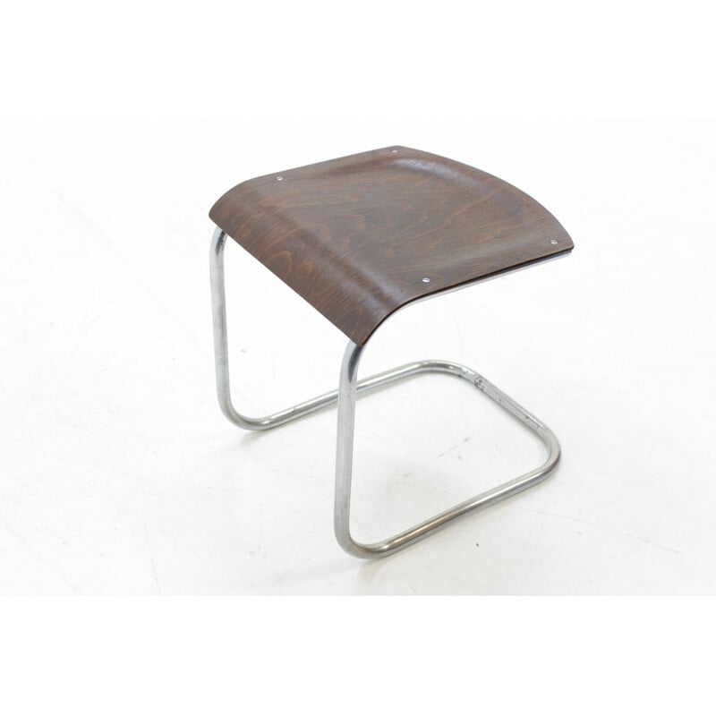 Bauhaus chrome by Mücke & Melder stool for Mart Stam - 1930s