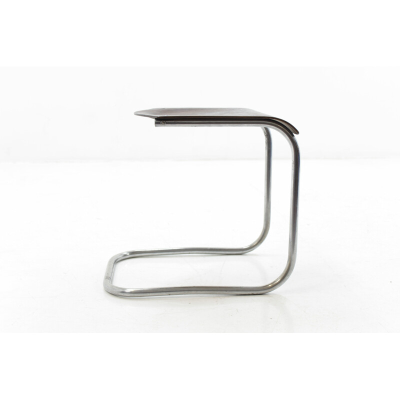 Bauhaus chrome by Mücke & Melder stool for Mart Stam - 1930s