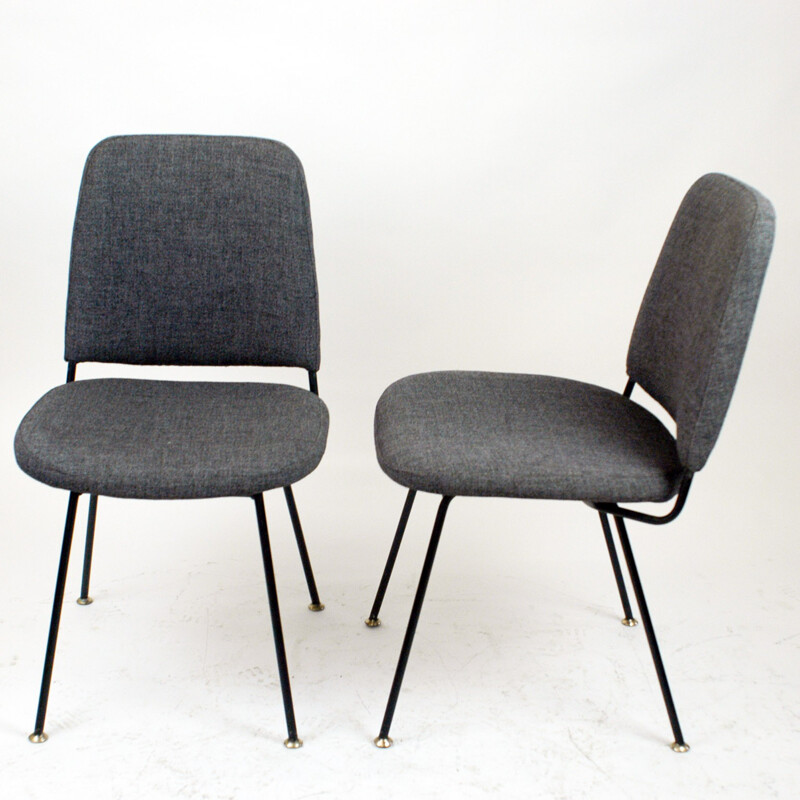 Pair of Italian Midcentury Dining Chairs by Arflex - 1950s