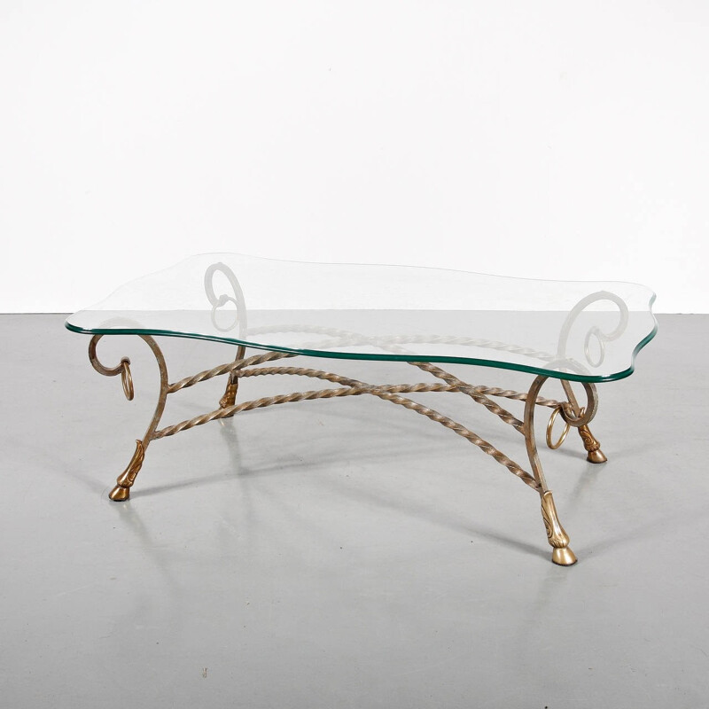 Vintage Glass Coffee Table - 1960s