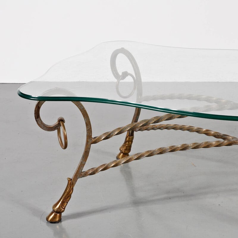 Vintage Glass Coffee Table - 1960s