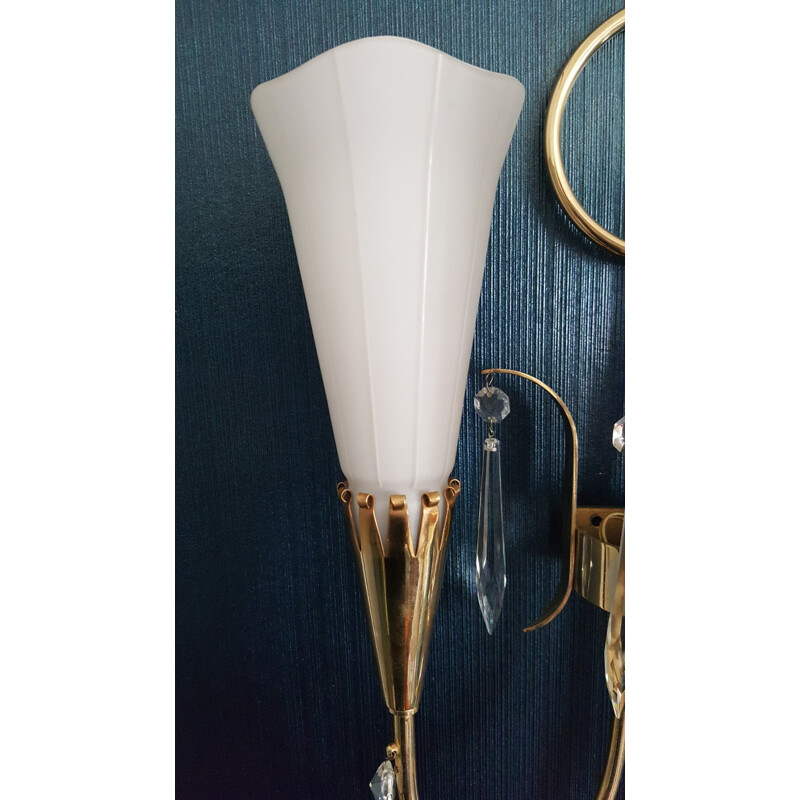 Arum wall lamp with 3 lights for Lunel - 1950s