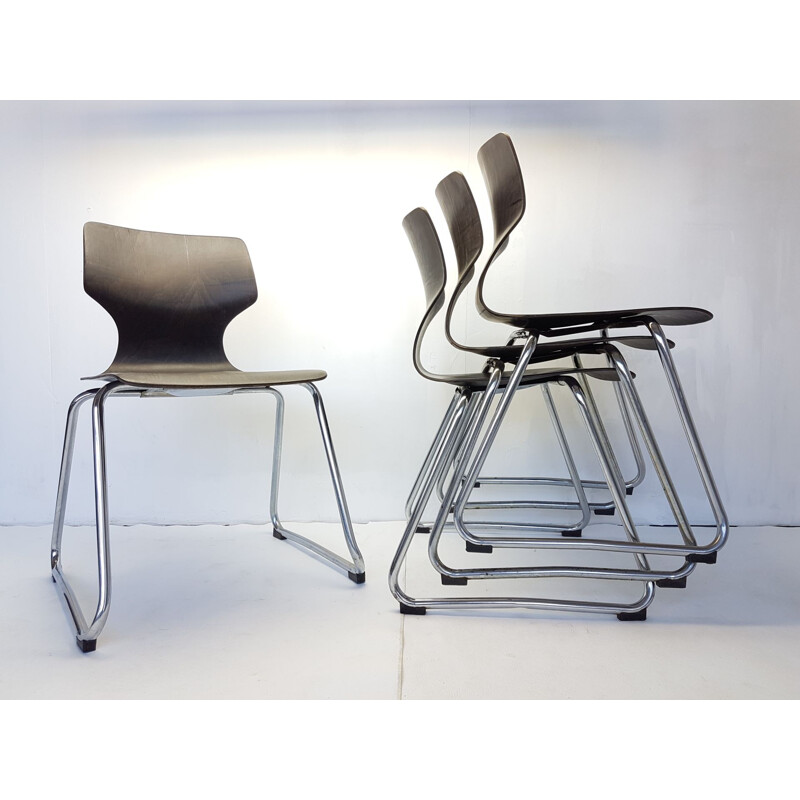 Vintage Chairs by Adam Stegner for Flötotto - 1960s
