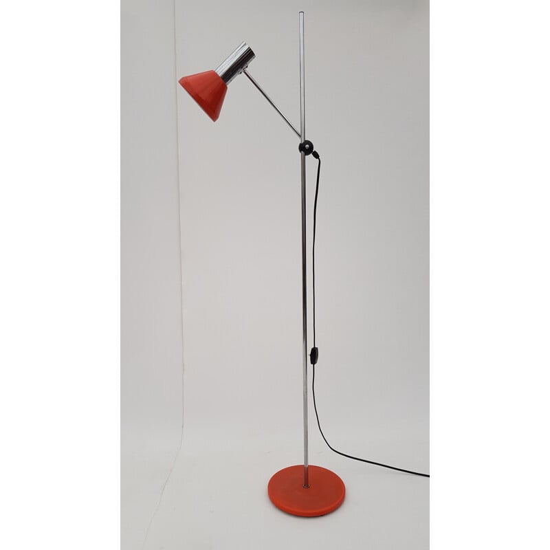 Orange Floor Lamp by Gura Leuchten - 1960s 
