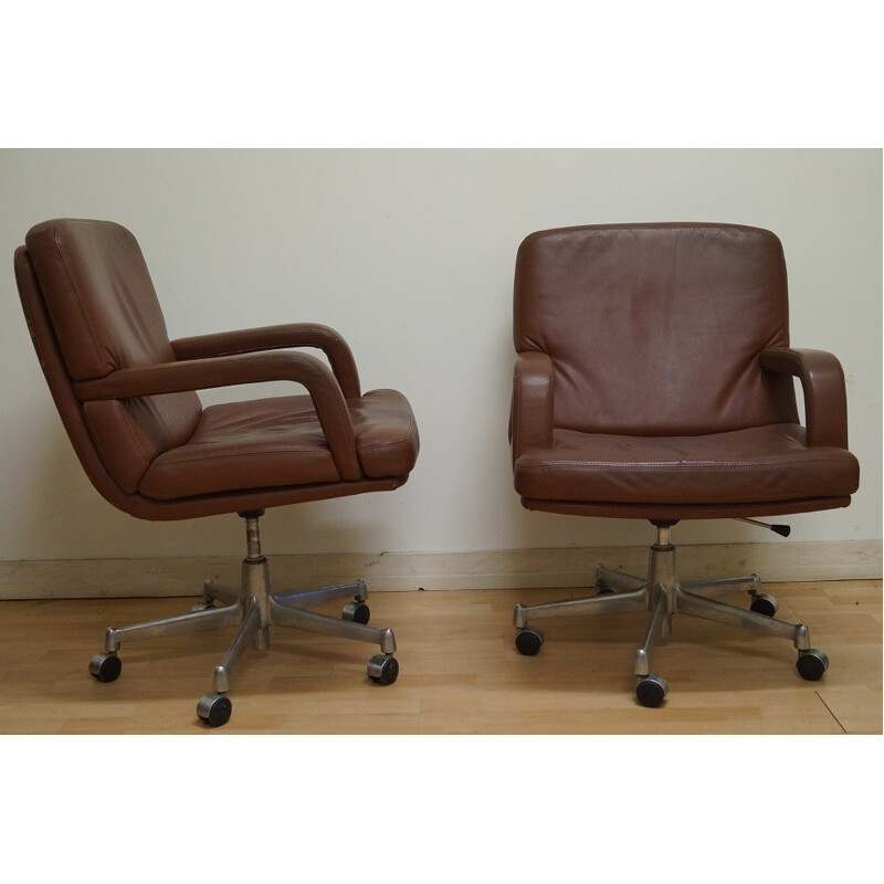 Pair of desk armchairs KNOLL - 1970s