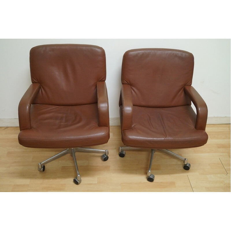 Pair of desk armchairs KNOLL - 1970s