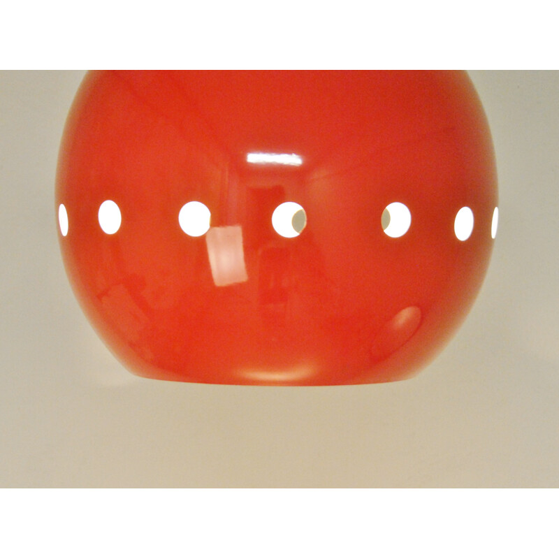 Mid-century Red Hanging Lamp by Goffredo Reggiani for Artimeta - 1970s