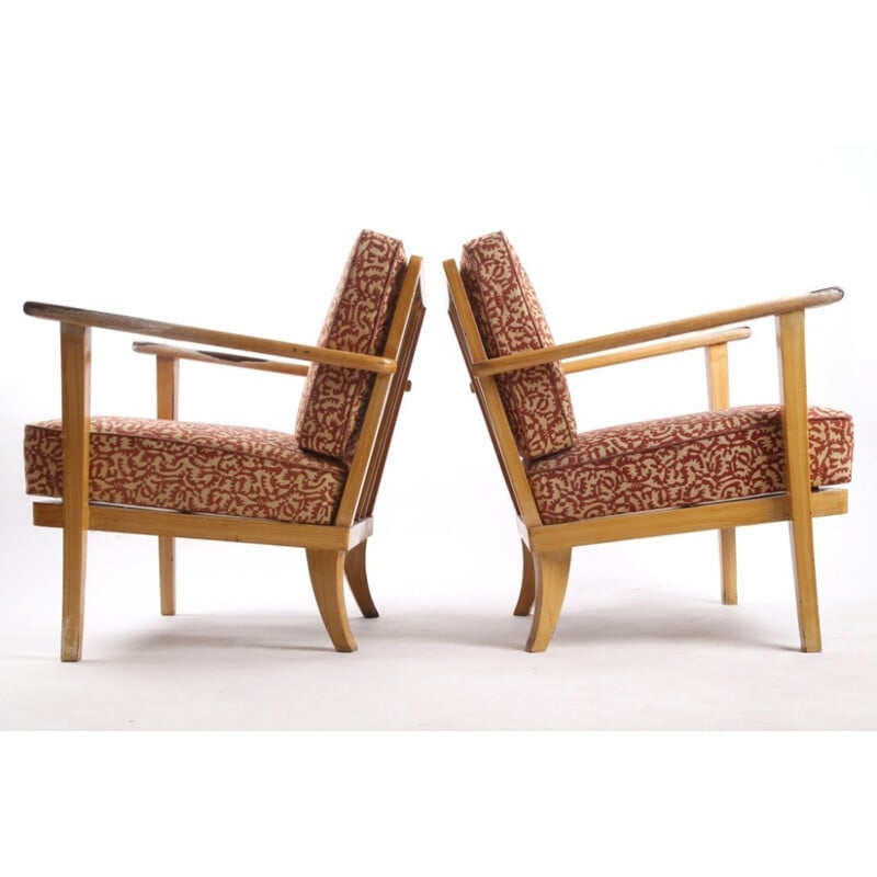 Vintage pair of armchairs by Thonet - 1940s