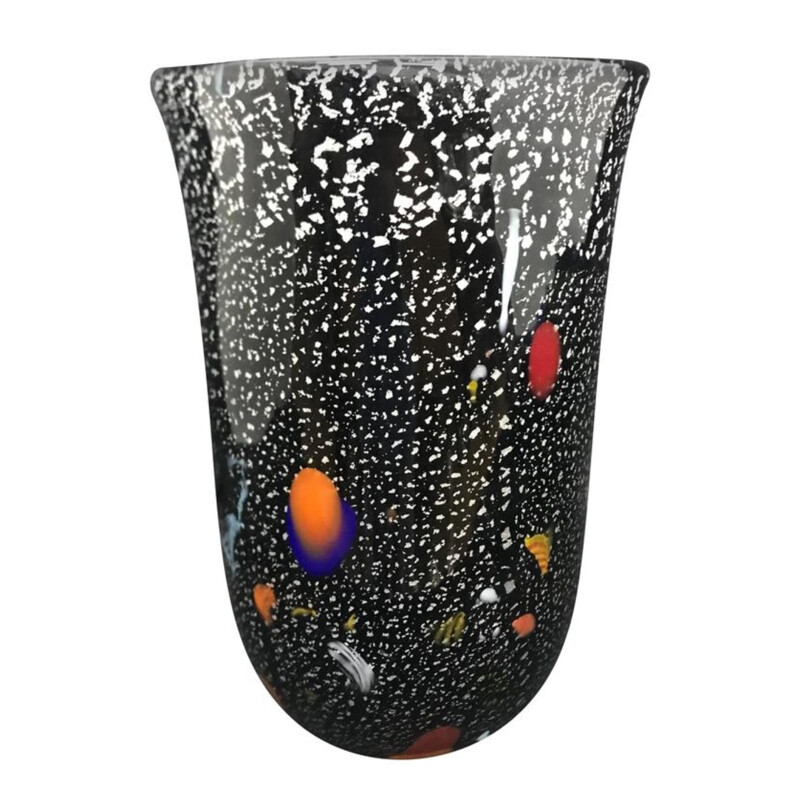 Vintage Murano Glass Vase - 1980s