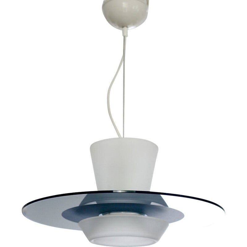 Polished glass chandelier model "Zefiro" by Pier Guiseppe Ramella for Arteluce - 1987