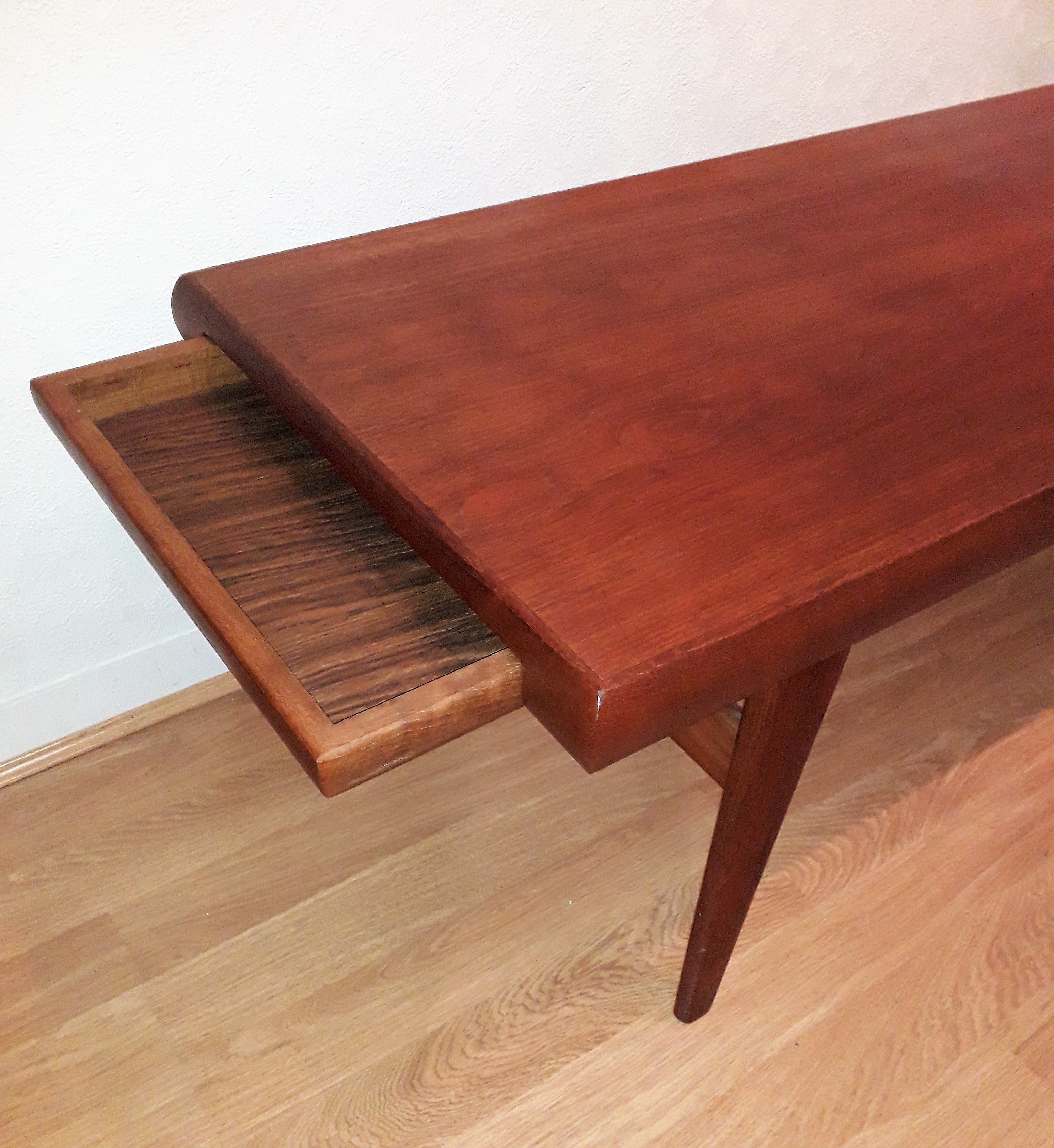 Vintage scandinavian rectangular teak coffee table - 1960s ...