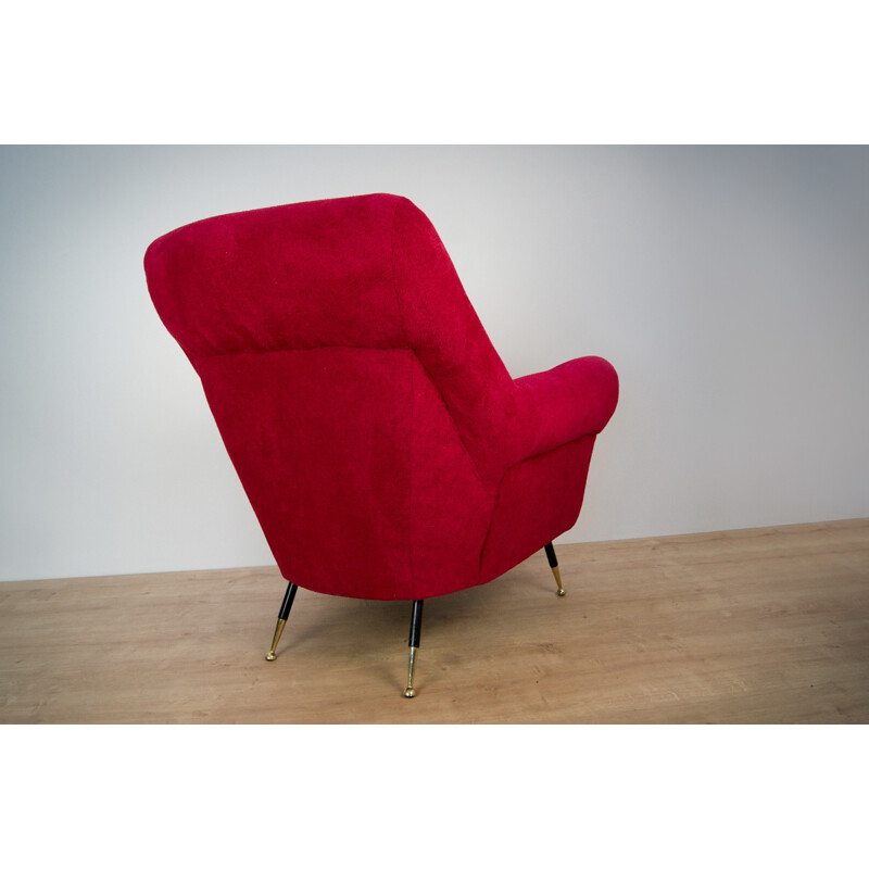 Vintage pair of Italian armchairs by Gigi Radice for Minotti - 1960s