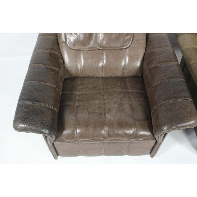 Vintage club Chair in leather for De Sede - 1970s