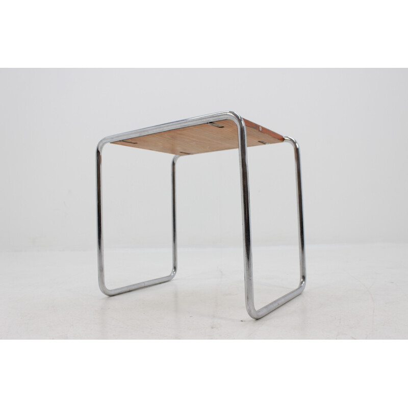 Bauhaus chrome vintage nesting table - Thonet B9 - 1930s