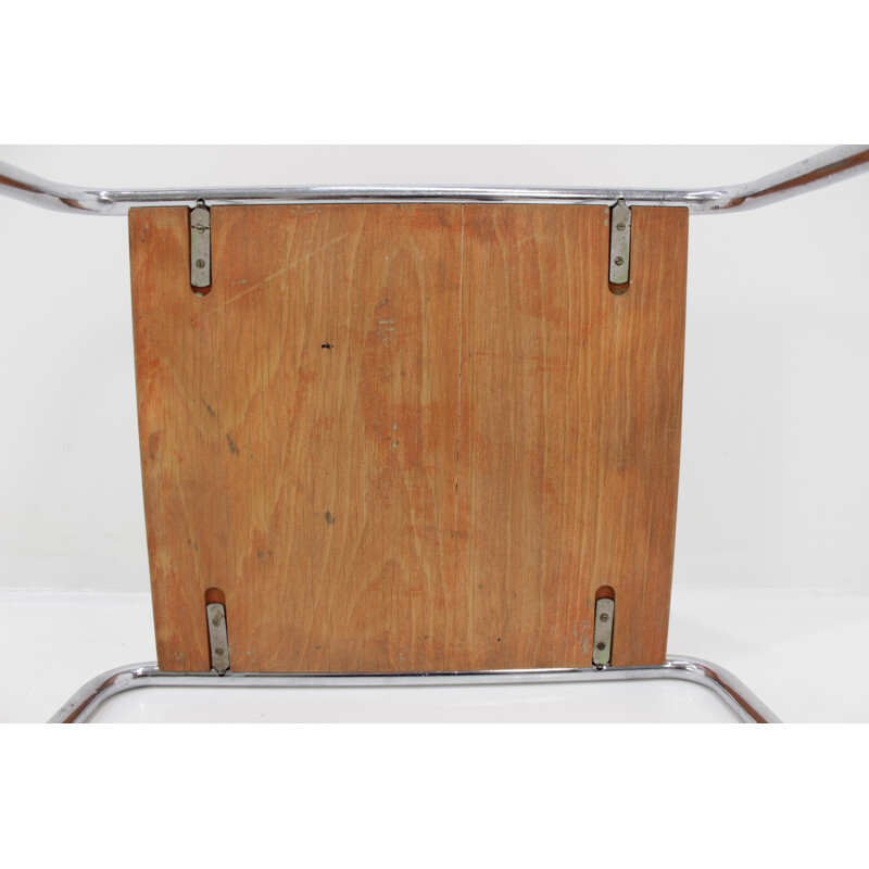 Bauhaus chrome vintage nesting table - Thonet B9 - 1930s