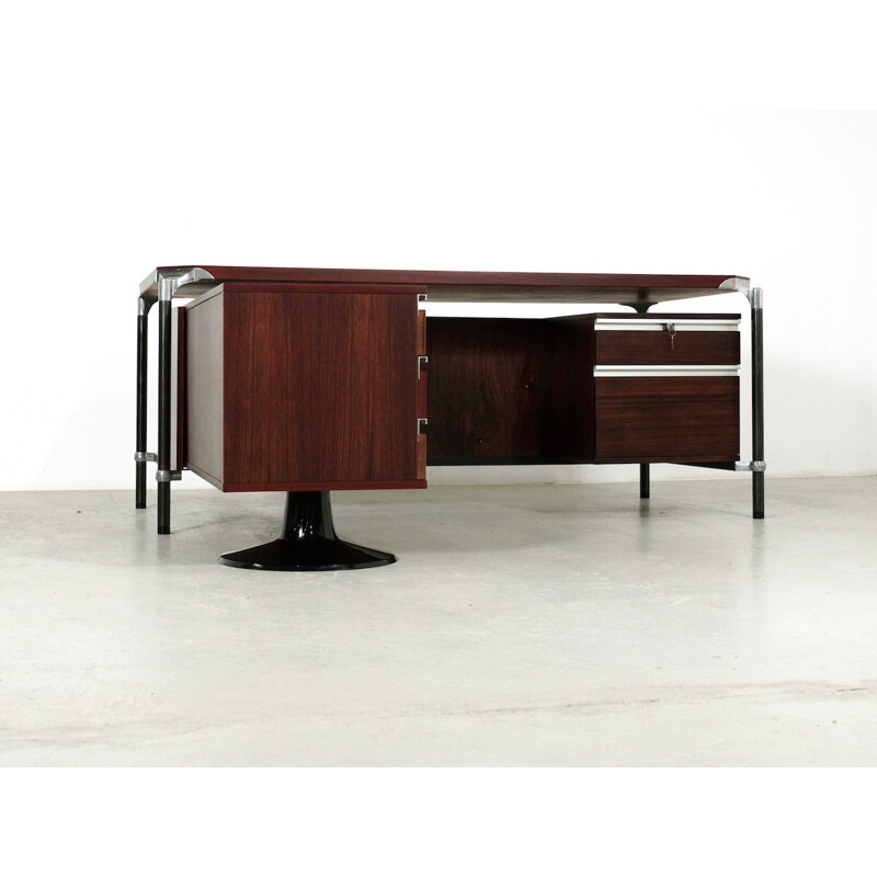 Vintage Executive Corner Desk by Ico Parisi for MIM Roma - 1960s