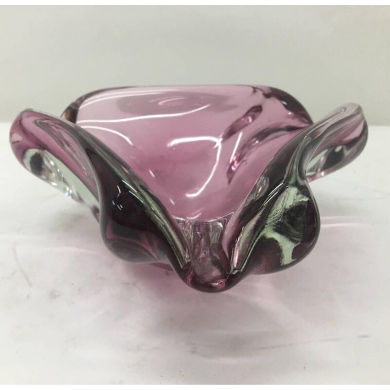 Vintage Ashtray in Purple Murano Glass - 1970s