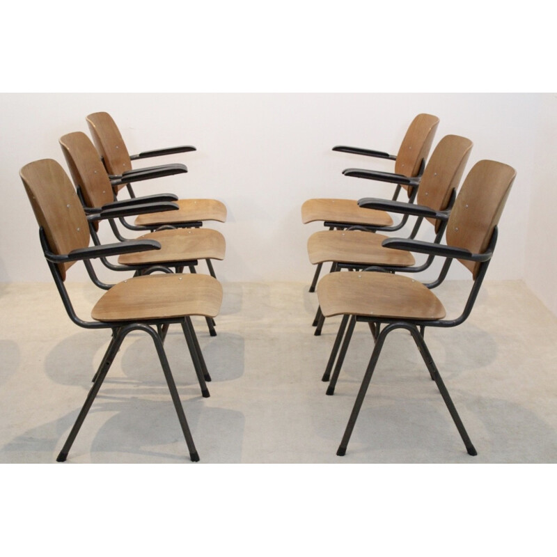 Vintage Dutch design industrial chairs - 1960s