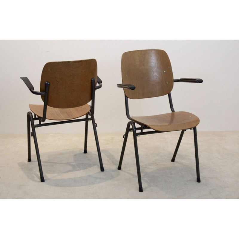 Vintage Dutch design industrial chairs - 1960s