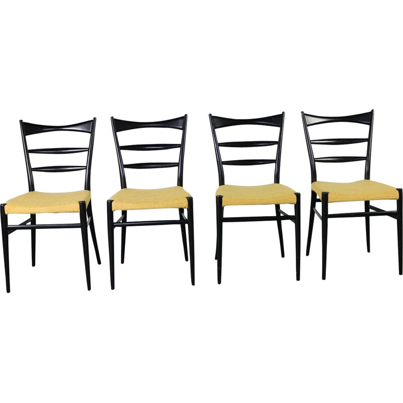Set of 4 vintage Danish chairs for Slagelse - 1960s