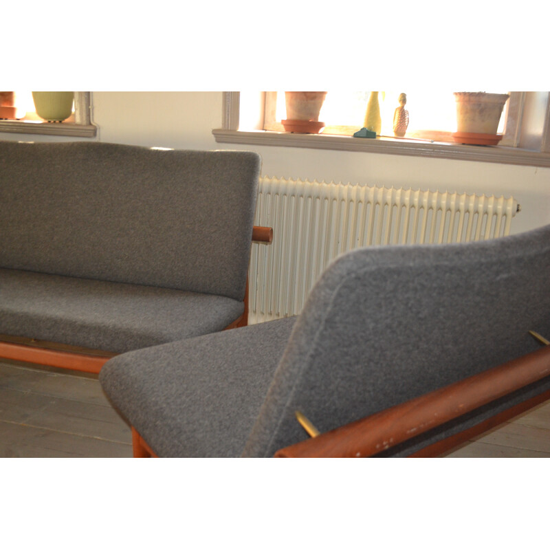 Vintage pair of 2 sofas Model 137 by Finn Juhl for France & Søn - 1950s