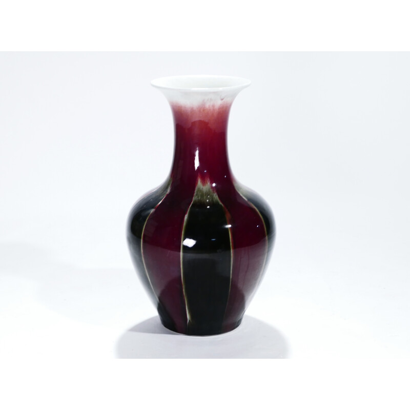 Large vintage vase in  enamelled ceramic - 1960s