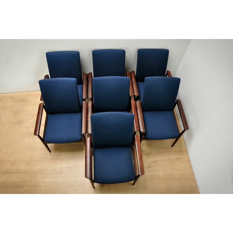 Set of 7 "Diplomat" armchairs by Finn Juhl for France & Son - 1960s