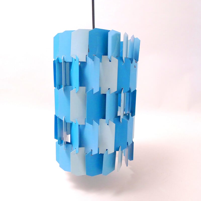 Facet hanging lamp pop blue, Louis WEISDORF - 1960s