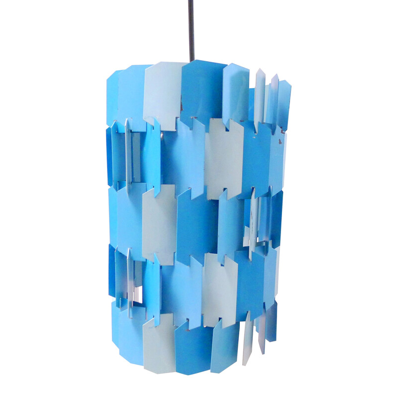 Facet hanging lamp pop blue, Louis WEISDORF - 1960s