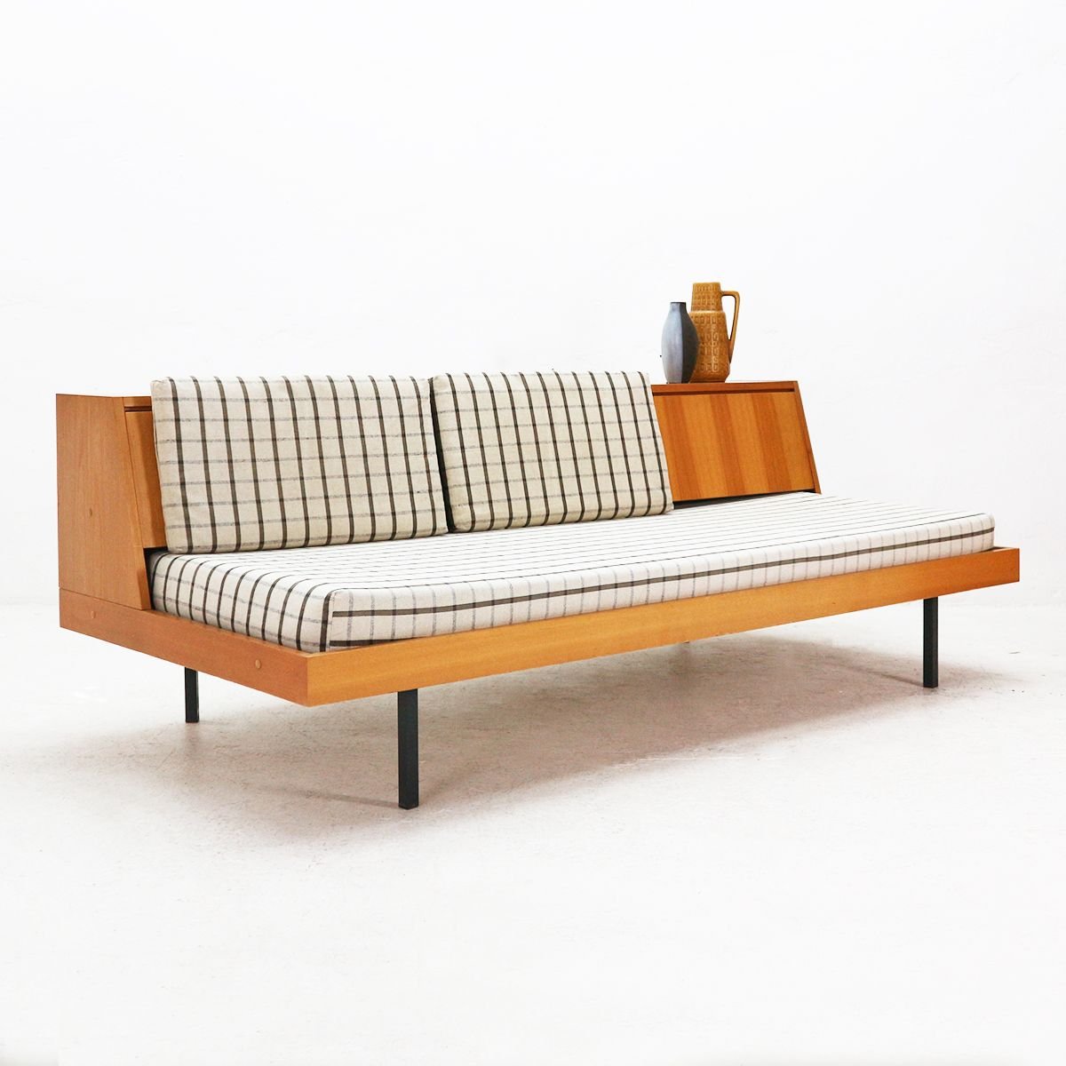 Vintage sofa bed in ashwood by Mobel Ehrfeld - Design Market