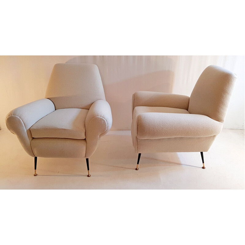 Set of 2 armchairs by Gigi Radice for Minotti