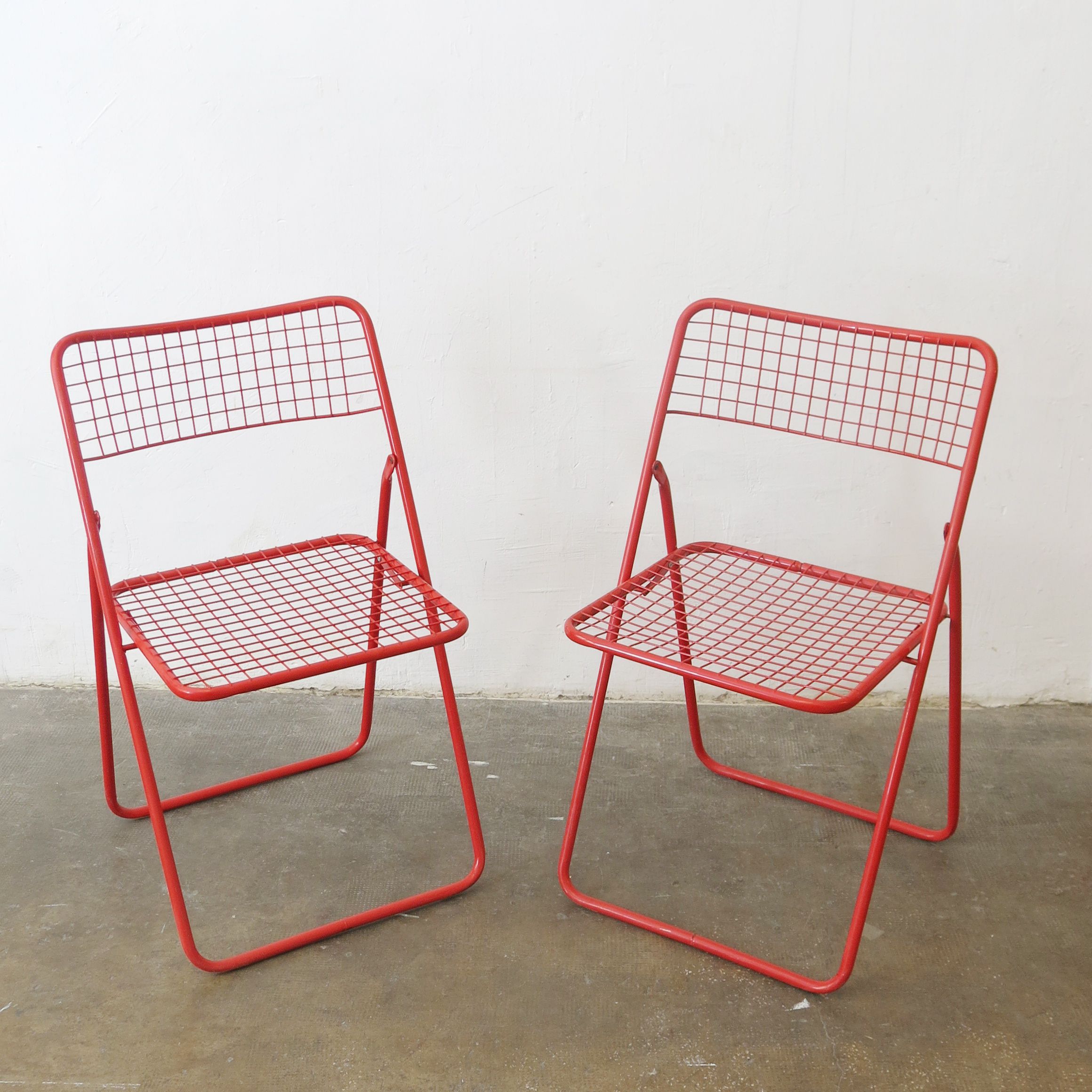 Set Of 2 Vintage Red Chairs Ted Net By Niels Gammelgaard