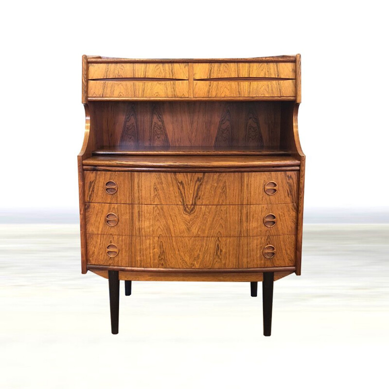 Gunnar Falsig vintage rosewood and beech chest of drawers