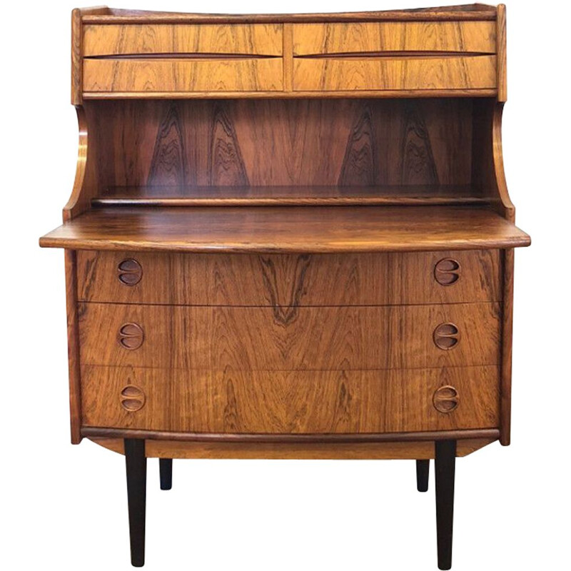 Gunnar Falsig vintage rosewood and beech chest of drawers