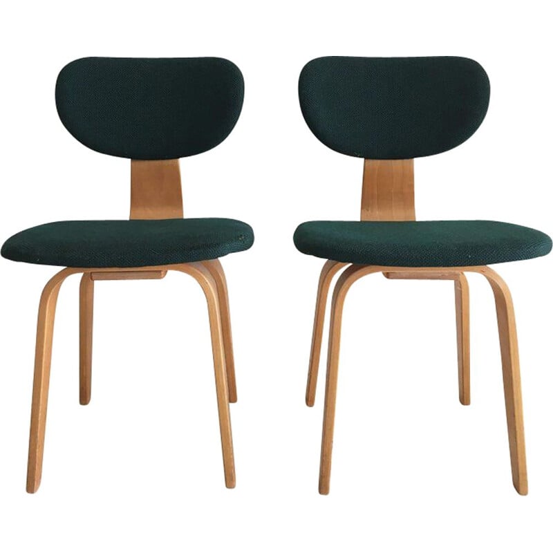 Set of 2 vintage Cees Braakman dining chairs for Pastoe 1950s