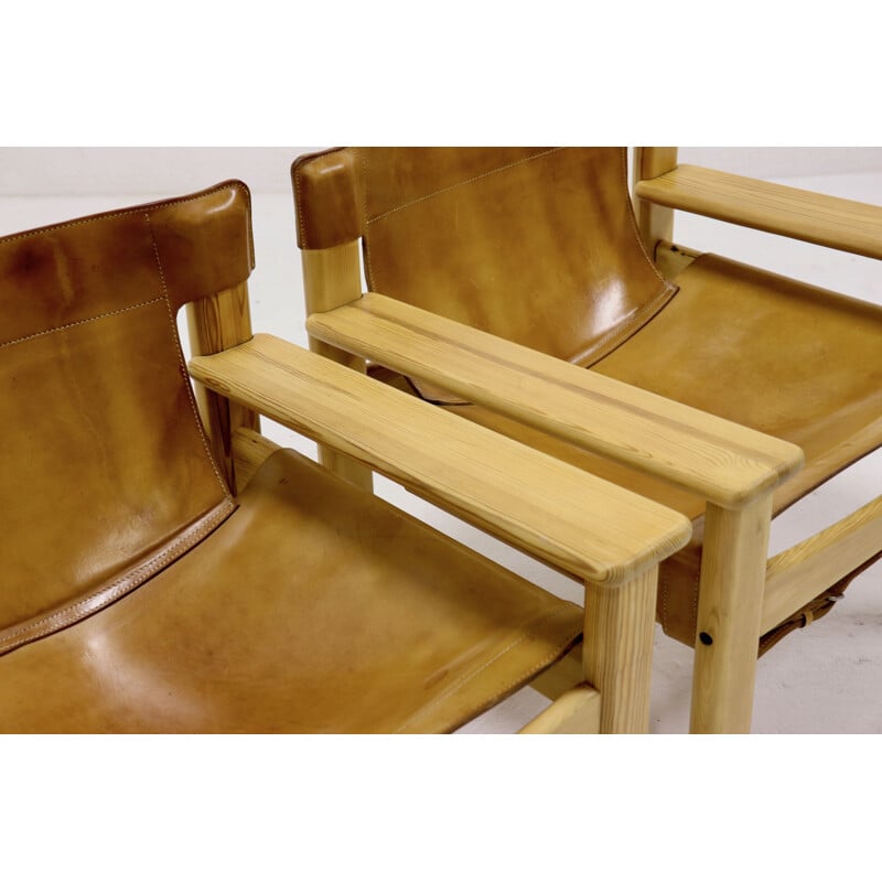 Set of 2 vintage armchairs "Safari" by Karin Mobring
