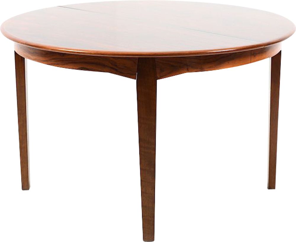 Vintage Round Danish Dining Table In Rosewood Design Market