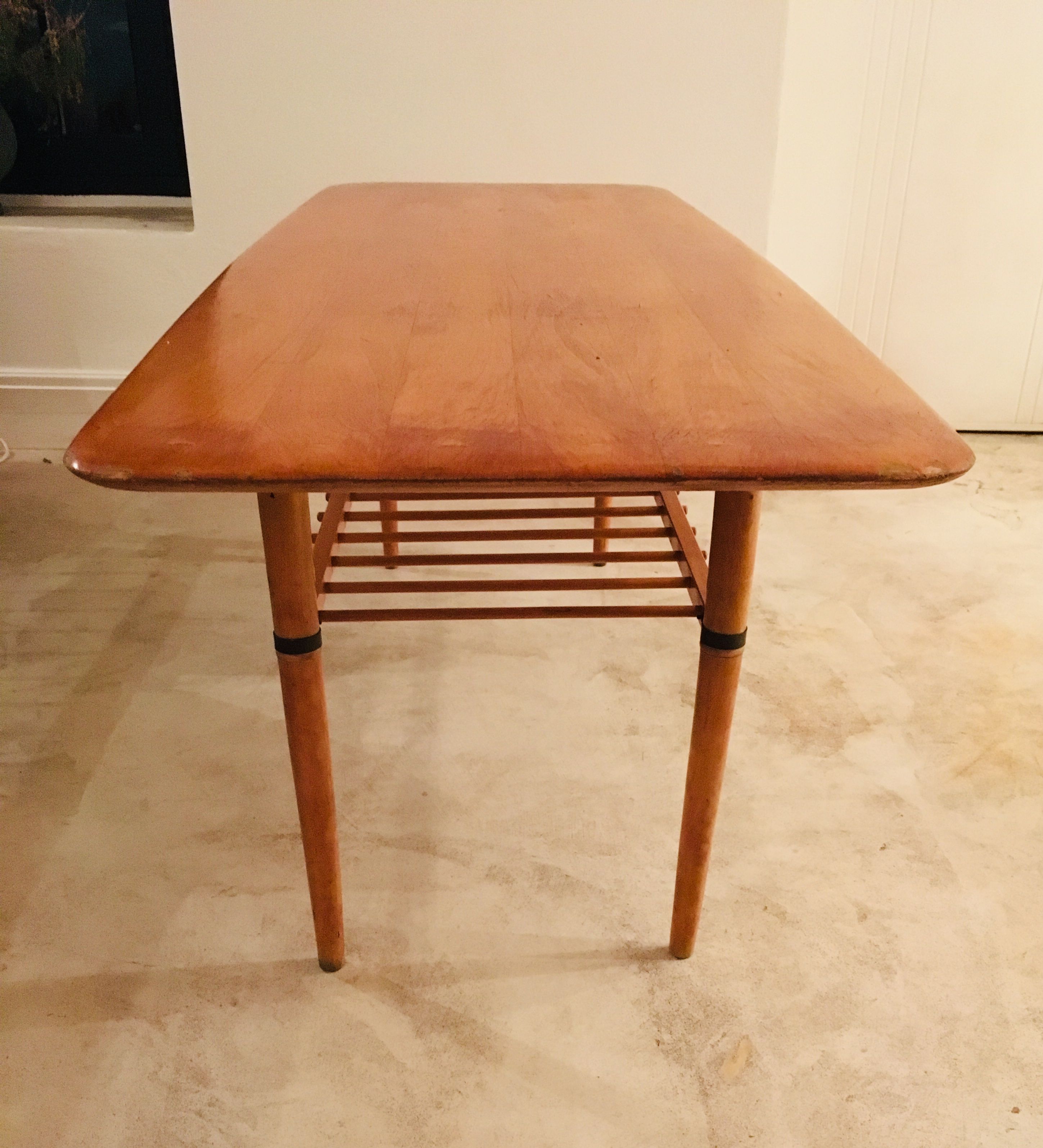 Vintage Scandinavian long coffee table - Design Market