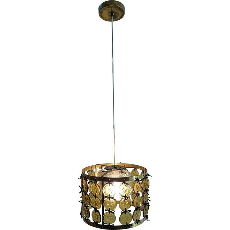 Vintage pendant lamp by Erik Höglund for Kosta Boda